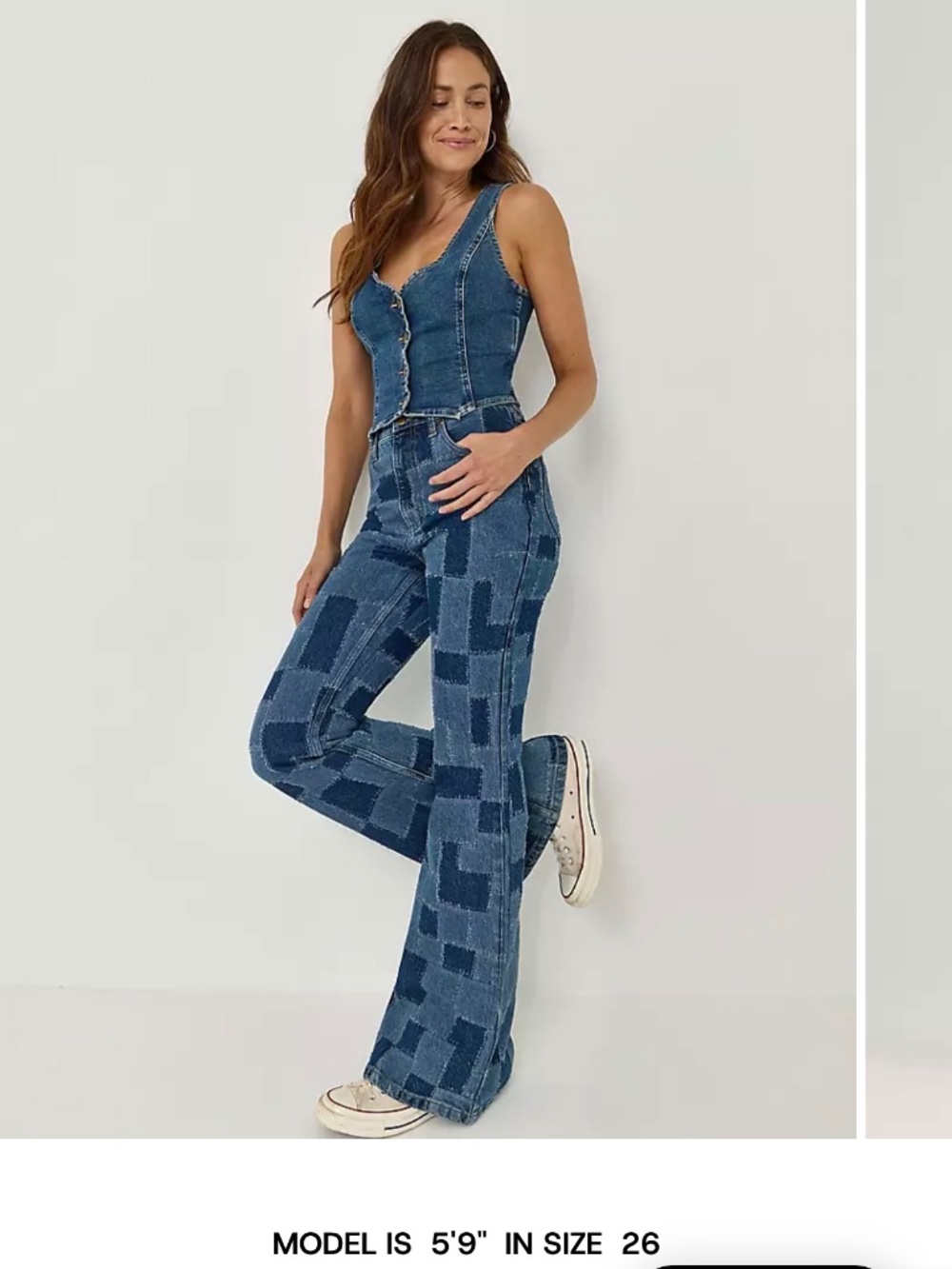 Lee patchwork flare jeans - Picture 2 of 5